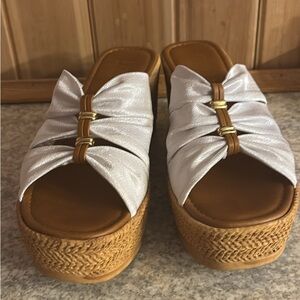 Women's White Platform Sandals